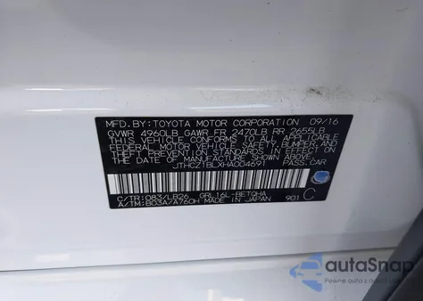 2017 Lexus Gs 350 F Sport z USA, uszkodzony, nr VIN JTHCZ1BLXHA004691